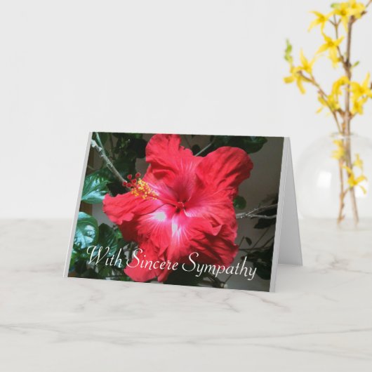 Carte de sympathie (Fleur jaune)