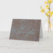 Carte de sympathie (Fleur jaune)