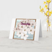 Carte de sympathie (Fleur jaune)