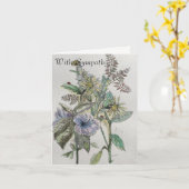 Carte de sympathie (Fleur jaune)