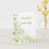 Carte de sympathie (Fleur jaune)