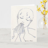 Carte de sympathie (Fleur jaune)