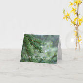 Carte de sympathie à feuillage persistant (Fleur jaune)