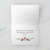 Carte de sympathie à la mort d'une grand-mère (Intérieur)