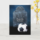 Carte de sympathie amusante pour l'équipe de footb (Fleur jaune)