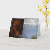 Carte de sympathie ange (Fleur jaune)