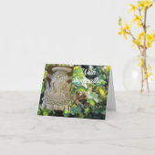 Carte de sympathie ange (Fleur jaune)