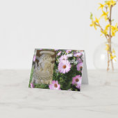 Carte de sympathie ange (Fleur jaune)