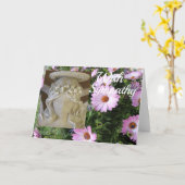 Carte de sympathie ange (Fleur jaune)