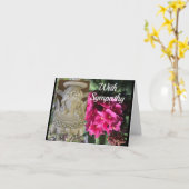 Carte de sympathie ange (Fleur jaune)