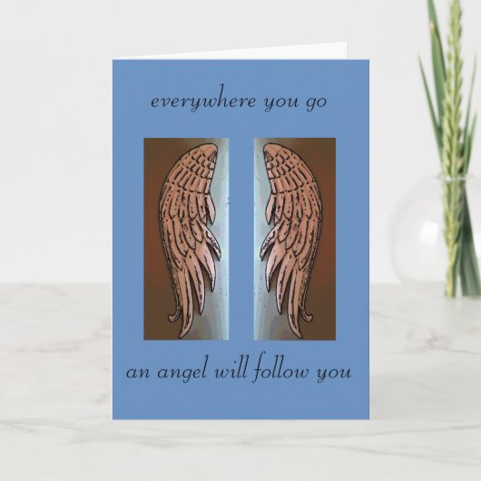 Carte de sympathie Angel wings (Devant)