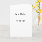 Carte de Sympathie au coeur clair, drôle (Fleur jaune)