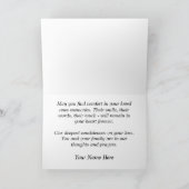 Carte de sympathie au coeur militaire (Intérieur)