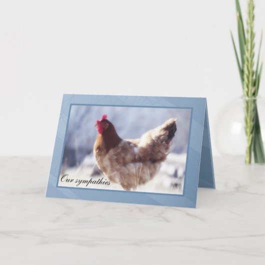 Carte de sympathie au poulet (Devant)