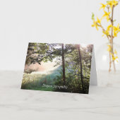 Carte de sympathie aube profonde (Fleur jaune)