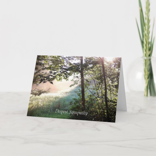 Carte de sympathie aube profonde (Devant)