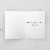 Carte de sympathie avec amour (Intérieur)