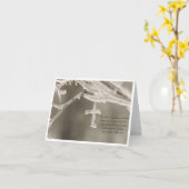 Carte de Sympathie avec Croix de Glace (Fleur jaune)