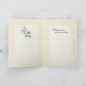 Carte de sympathie avec la musique et les fleurs (Intérieur)