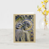 Carte de sympathie avec la sculpture en ange (Fleur jaune)