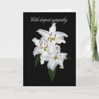 Carte de sympathie avec Lys de tigre blanc
