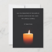 Carte de sympathie avec message sincère (Devant)