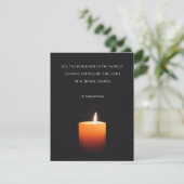 Carte de sympathie avec message sincère (Debout devant)