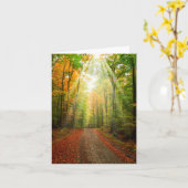 Carte de sympathie avec pensées (Fleur jaune)