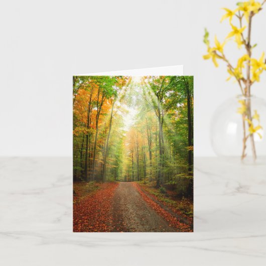 Carte de sympathie avec pensées (Fleur jaune)