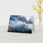 Carte de sympathie - Bénédiction irlandaise (Fleur jaune)