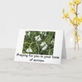 Carte de sympathie blanche de Bells (Fleur jaune)