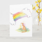 Carte de sympathie blanche orange de chat de pont (Fleur jaune)