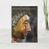 Carte de sympathie bouddhiste avec image de Bouddh (Devant)