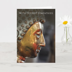 Carte de sympathie bouddhiste avec image de Bouddh