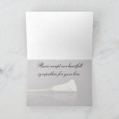 Carte de sympathie Calla lily (Intérieur)