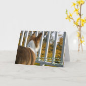 Carte de sympathie canine (Fleur jaune)