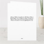 Carte de sympathie canine (Dos)