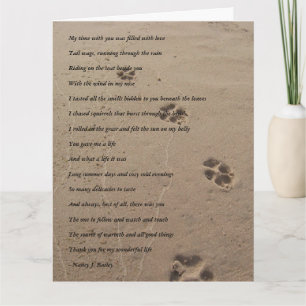 Carte de sympathie canine