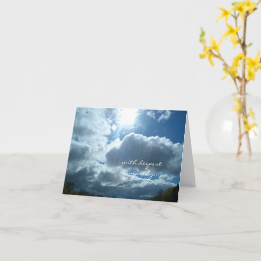 Carte de sympathie céleste (Fleur jaune)