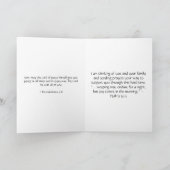 Carte de Sympathie chrétienne Champignons (Intérieur)