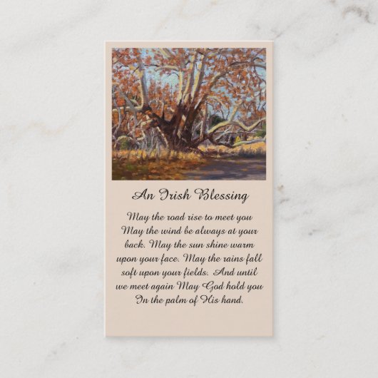 Carte de sympathie commémorative de bénédiction ir (Devant)