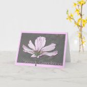 carte de sympathie cosmos espagnol (Fleur jaune)