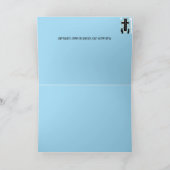 Carte de sympathie : Croix catholique (Intérieur)