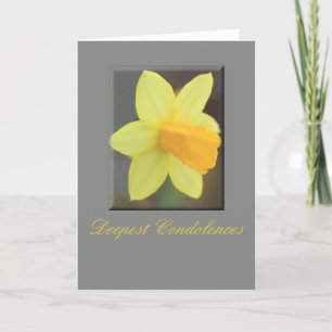 Carte de sympathie Daffodil Jaune