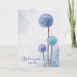 Carte de Sympathie Dandelions Aquarelle