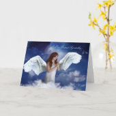 Carte de sympathie d'ange (Fleur jaune)