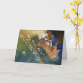 Carte de sympathie d'ange de Kitty (Fleur jaune)