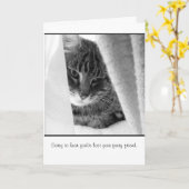 carte de sympathie d'animal familier (Fleur jaune)