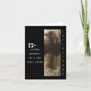 Carte de sympathie d'animal familier