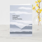 Carte de sympathie d'anniversaire (Fleur jaune)